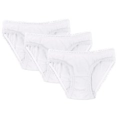 Трусики BUONUMARE 3 шт., размер 128-140, белый