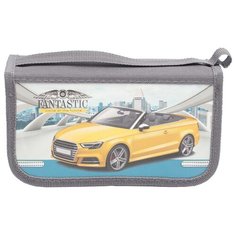 Prof-Press Пенал Желтый автомобиль (ПН-5865) серый Проф Пресс