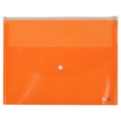 Axent Папка-конверт A4 zip-lock, 2 отделения оранжевая