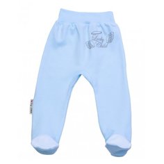 Ползунки lucky child размер 24 (74-80), голубой