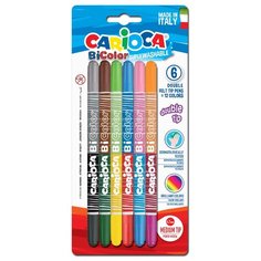 Carioca Набор фломастеров BiColor (42269), 6 шт.