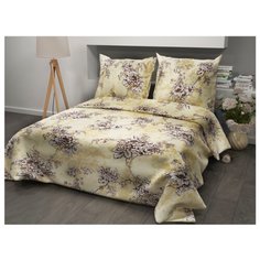 Постельное белье евростандарт Диана-Текс Прованс бежевый 343-4 бязь