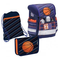 Belmil Ранец Classy Championship с наполнением (403-13/735/SET), синий/оранжевый