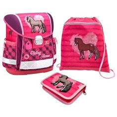 Belmil Ранец Classy Riding Horse с наполнением (403-13/714/SET), розовый