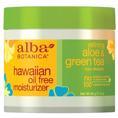 Alba Botanica Hawaiian oil free moisturizer aloe & green tea Крем для лица увлажняющий Алое и Зеленый чай, 85 г