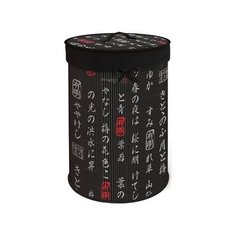 Valiant Корзина для белья с крышкой BBB-XL 55х35х35 см черный/красный