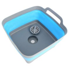 BRADEX Корзина-раковина пластиковая складная синий