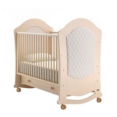 Кроватка Nuovita Tempi (колесо) (качалка), на полозьях слоновая кость