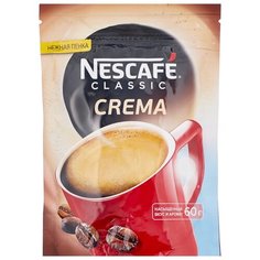 Кофе растворимый Nescafe Classic Crema с пенкой, пакет, 60 г