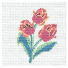 Василиса Набор для вышивания Тюльпаны 19 х 19 см (225)