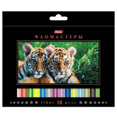 Hatber Набор фломастеров Дикий мир (BFk_18270), 18 шт. разноцветные