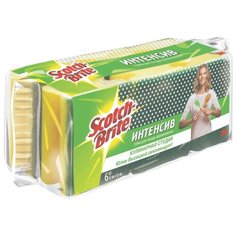 Набор формованных губок для посуды Scotch-Brite "Интенсив" 6 шт.