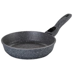 Сковорода Elan gallery Мрамор 120199 20 см, с ручкой, черный
