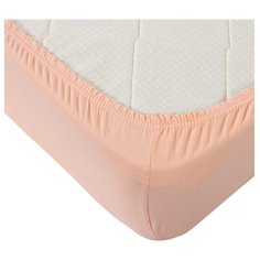 Простыня Текс-Дизайн трикотажная на резинке 180 х 200 персиковый