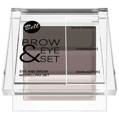 Bell Набор для моделирования бровей и глаз Brow and eye modelling set тон 03