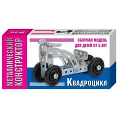 Винтовой конструктор Десятое королевство Конструктор металлический мини 01558 Квадроцикл