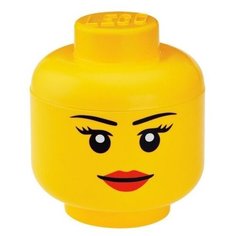 Контейнер LEGO Storage Head Small Girl желтый