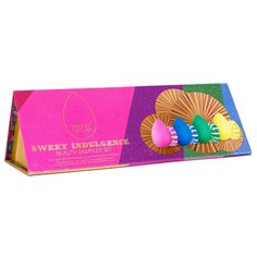 Набор спонжей beautyblender Sweet Indulgence с мылом, 4 шт. зеленый/розовый/синий/желтый