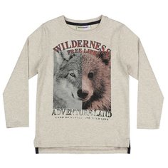 Лонгслив Sweet Berry размер 128, бежевый меланж