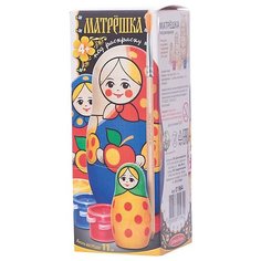 Десятое королевство Набор для творчества Матрешка под раскраску 11 см (01964ДК)