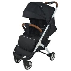 Прогулочная коляска Yoya Plus 3 (дожд., москит., подстак., бампер, сумка-чехол, бамбук. коврик, корзина д/пок, ремешок на руку, накидка на ножки) black/white frame, цвет шасси: белый