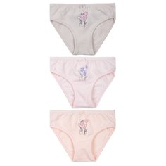 Трусики BAYKAR 3 шт., размер 158/164, персиковый/розовый/серый