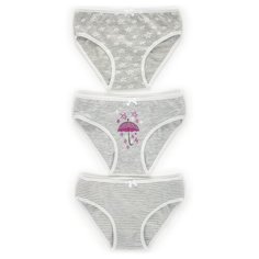 Трусики BAYKAR 3 шт., размер 98/104, серый