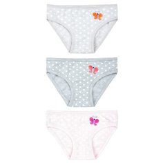 Трусики BAYKAR 3 шт., размер 146/152, серый/розовый