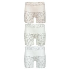 Трусики BAYKAR 3 шт., размер 122/128, белый/молочный/персиковый