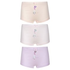 Трусики BAYKAR 3 шт., размер 110/116, бежевый/розовый/сиреневый