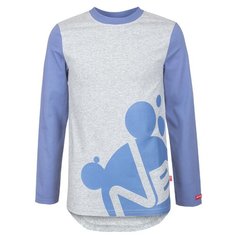 Лонгслив Nota Bene размер 140, Джинсовый