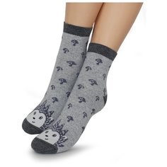 Носки Touch размер 20-22, серый/ежик