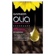 Olia cтойкая крем-краска для волос, 5.0 Светлый шатен