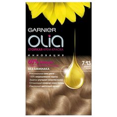 Olia cтойкая крем-краска для волос, 7.13, Бежевый русый