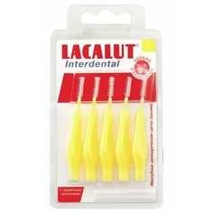 Зубной ершик Lacalut Interdental L, желтый, 5 шт.