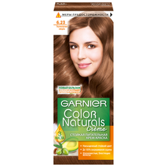 GARNIER Color Naturals стойкая питательная крем-краска для волос, 6.23, Перламутровый миндаль