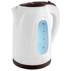 Чайник Polaris PWK 2077CL, белый/бургунди