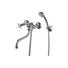 Смеситель для ванны с душем Milardo Ontario ONTSBC0M02 двухрычажный лейка в комплекте хром