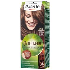 Palette Фитолиния Стойкая крем-краска для волос, 650 5-60 Ореховый каштановый