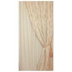 Комплект Naturel Комплект штор (4 шт.) 1407-1а на ленте 280 см бежевый