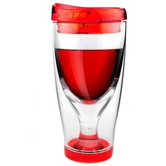 Asobu Бокал для вина Ice Vino 2go 0.48 л красный