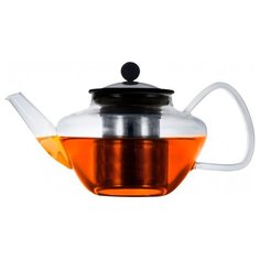 WALMER Заварочный чайник Lord 0,6 л прозрачный/черный