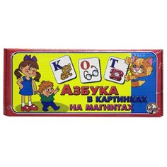 Набор букв Десятое королевство Азбука в картинках на магнитах 00248