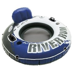 Ватрушка Intex River Run 1 135x135 см черный/синий