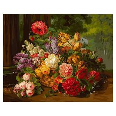 Белоснежка Картина по номерам "В дар флоре" 40х50 см (219-AB)