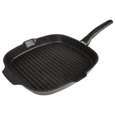 Сковорода-гриль Kukmara Мраморная 280а 28 x 28 см, темный мрамор