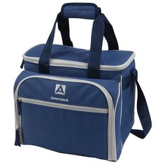 Арктика Сумка-холодильник с набором посуды, 4 персоны синий 13.5 л