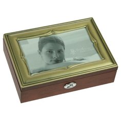 Moretto Шкатулка 39799 коричневый/серебристый/красный