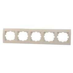 Рамка 5п Lezard 702-0300-150, бежевый