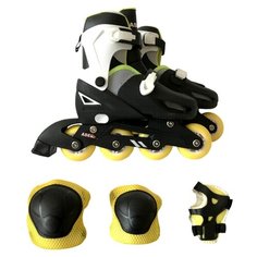 Раздвижные роликовые коньки ASE-Sport + защита, набор ASE-621 Combo р. 31 – 34